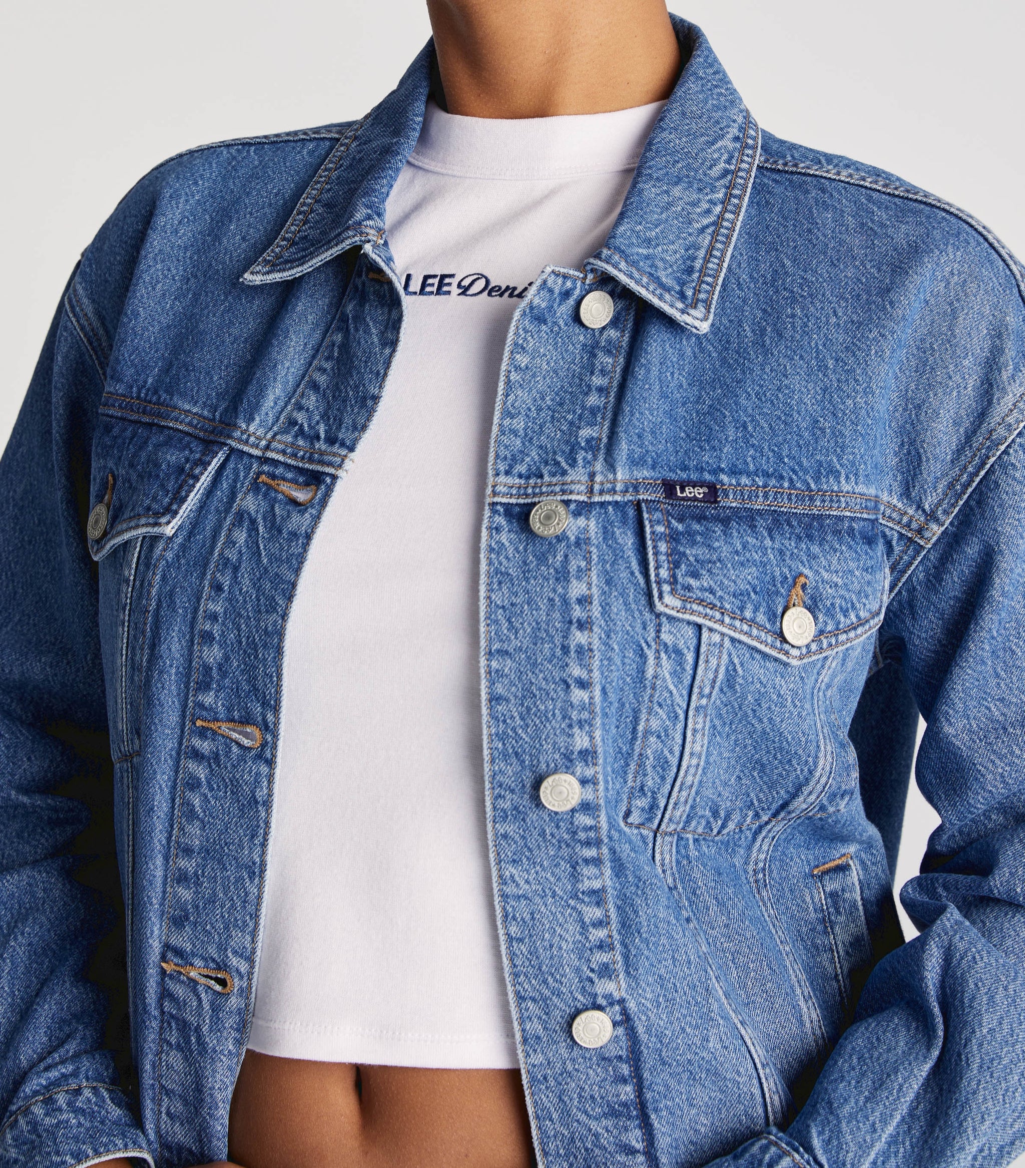 Denim jacket baggy best sale